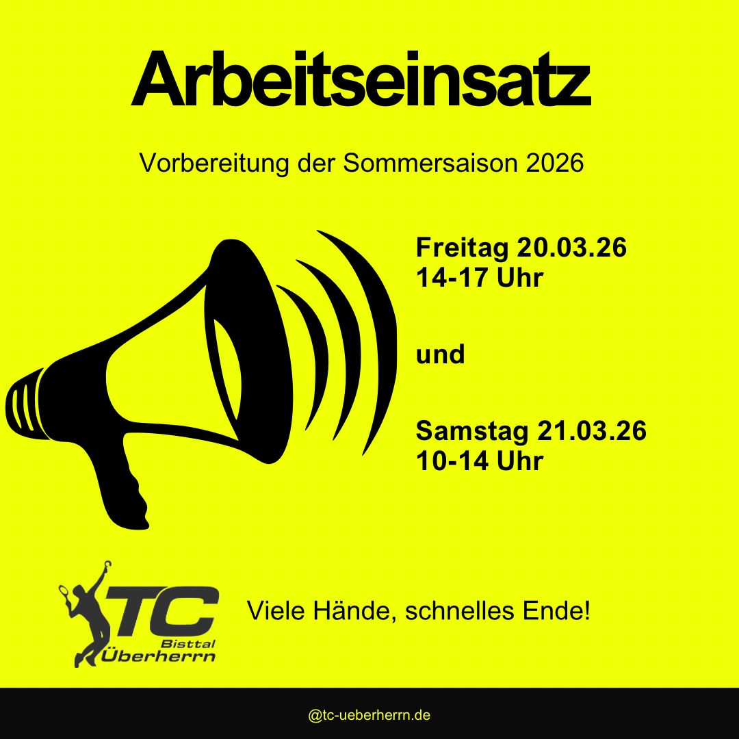 Arbeitseinsatz 2026